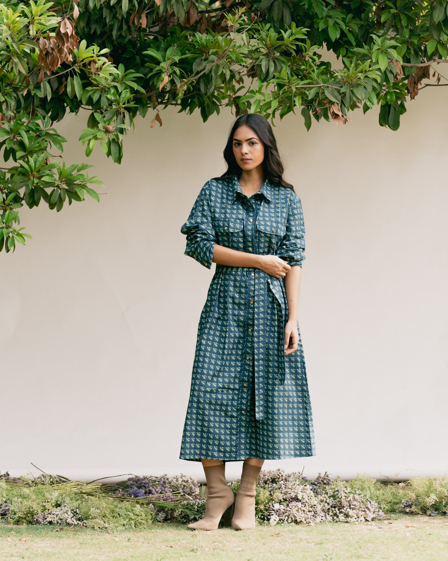 Compass Shirt Dress