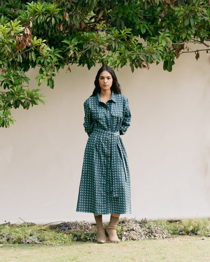 Compass Shirt Dress