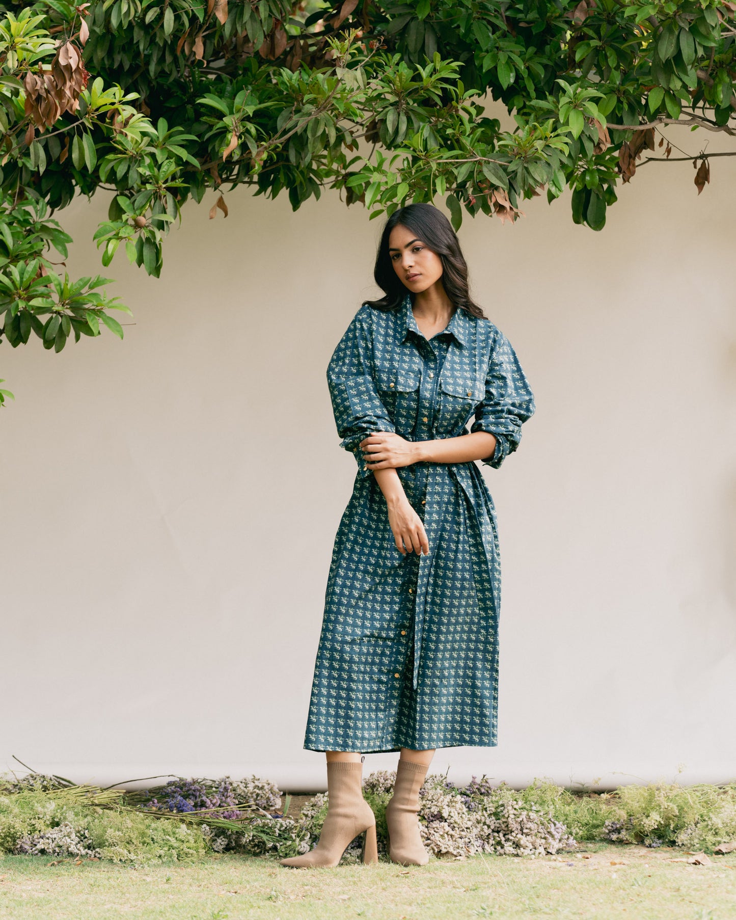 Compass Shirt Dress