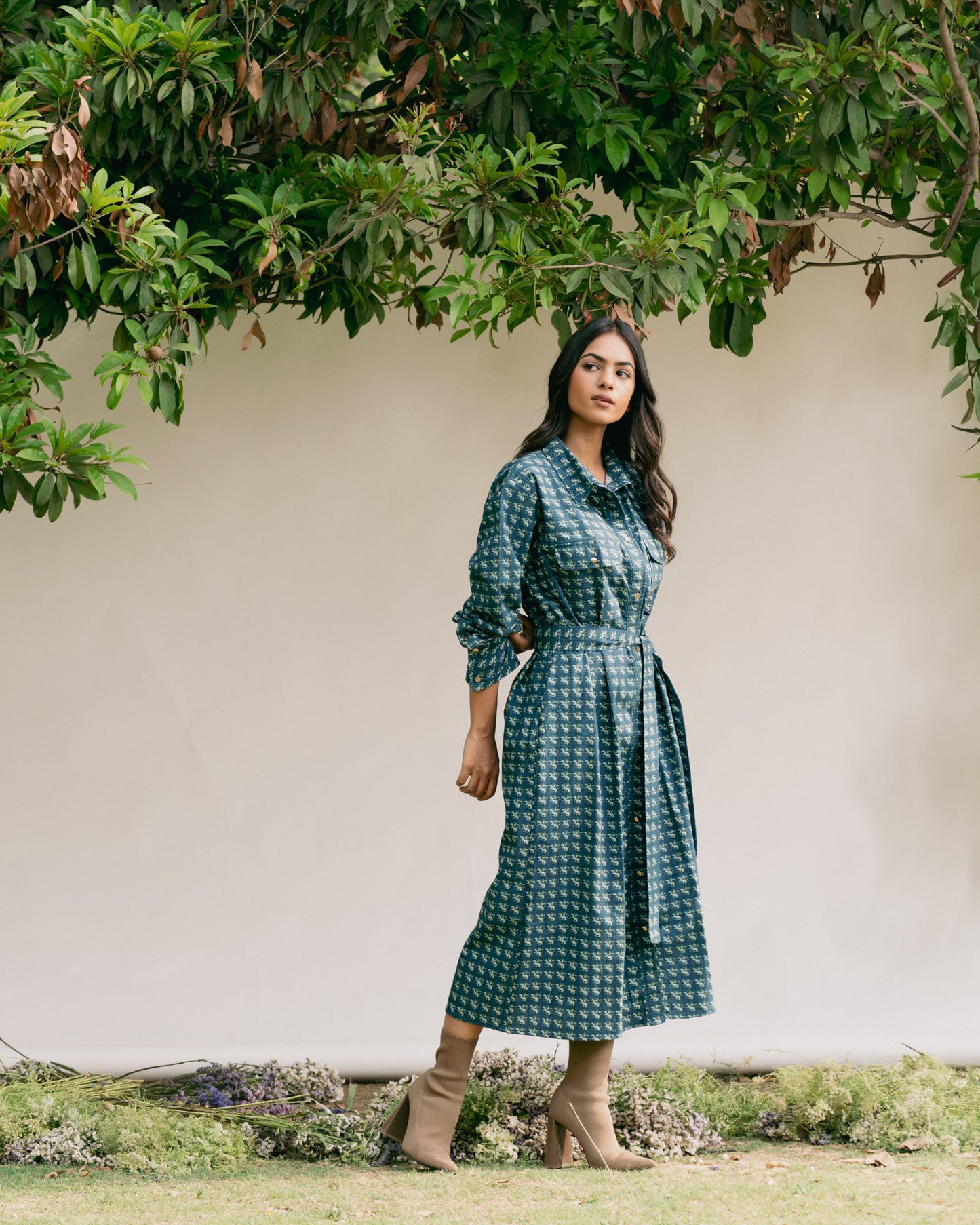Compass Shirt Dress